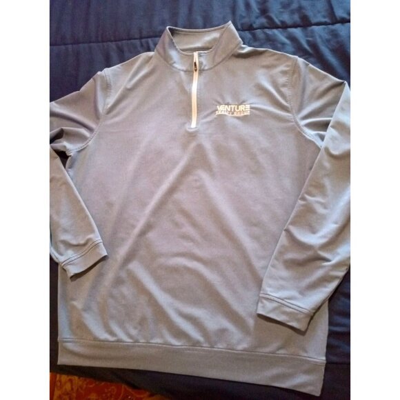 Peter Millar Crown Sport 1/4 Zip Pullover Sweater‎ Men’s Sz XL Blue 6G - Picture 1 of 5